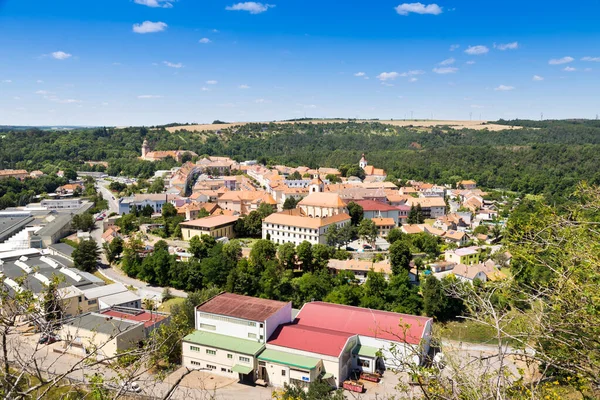 Város Moravsky Krumlov, Vysocina kerület, Cseh Köztársaság, Európa — Stock Fotó