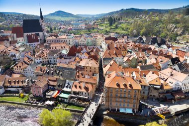 Cesky Krumlov kasabası (Unesco), Güney Bohemya, Çek Cumhuriyeti, Avrupa