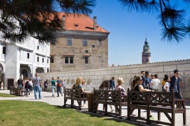 Cesky Krumlov kasabası (Unesco), Güney Bohemya, Çek Cumhuriyeti, Avrupa