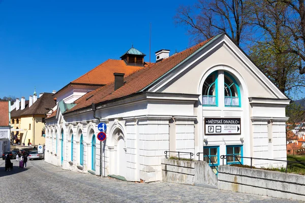 Teatro da cidade, Cesky Krumlov cidade (UNESCO), Boêmia do Sul, República Checa, Europa — Fotografia de Stock