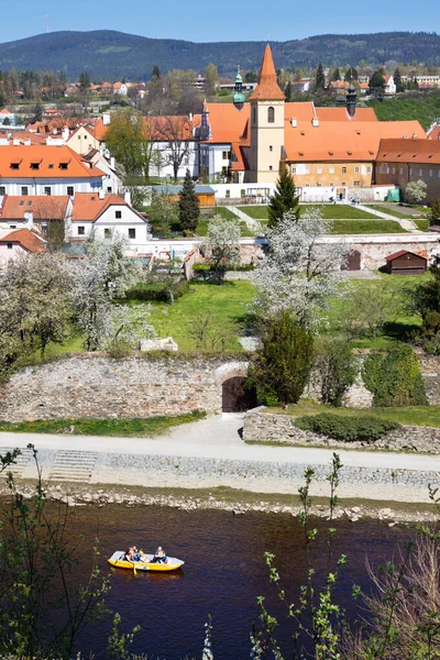 Három kerengő, Cesky Krumlov város (Unesco), Dél-Csehország, Cseh Köztársaság, Európa — Stock Fotó