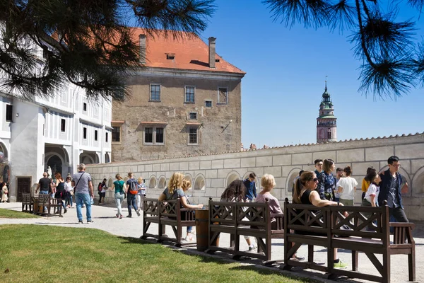 Miasto Cesky Krumlov (Unesco), Czechy Południowe, Republika Czeska, Europa — Zdjęcie stockowe