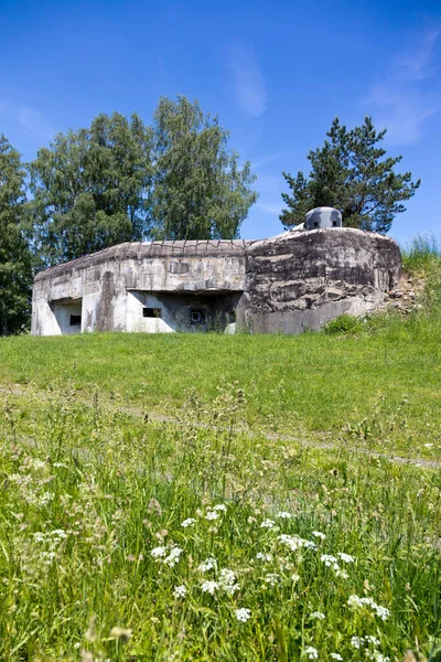Military museum, The area of the Czechoslovak fortifications, bunker Lichkov - Mladkov near Kraliky town, Czech republic — Stock Photo, Image