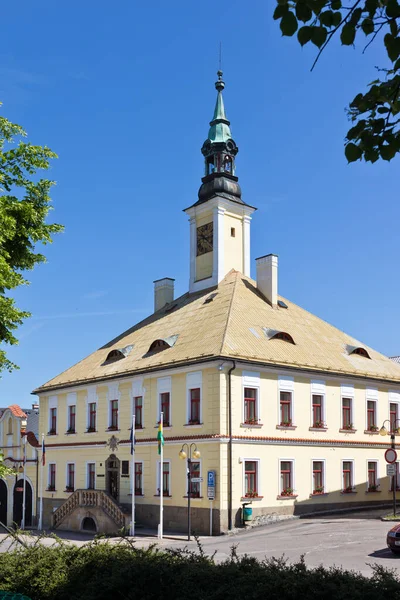 Plaza Masaryk, Zamberk, Bohemia Oriental, República Checa — Foto de Stock