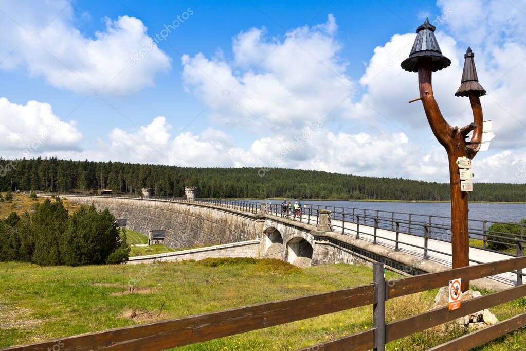 Bedrichov dam, Jizerske mountains, Northern Bohemia, Czech republic