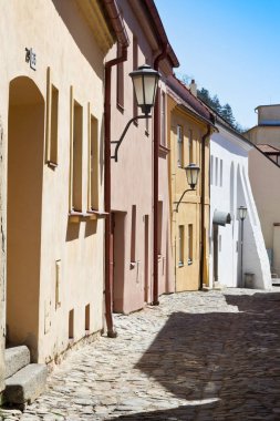 Yahudi kasabası Trebic (Orta Avrupa 'daki en eski Orta Çağ Yahudi yerleşimi olan Unesco), Moravya, Çek Cumhuriyeti, Avrupa