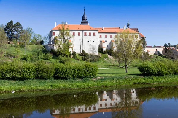 Romanesque St. Procopius basilica and monastery, jewish town Trebic (UNESCO, the oldest Middle ages settlement of jew community in Central Europe), Moravia, Czech republic, Europe — Stock Photo, Image