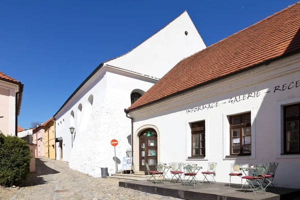 Sinagoga, ciudad judía Trebic (UNESCO, el asentamiento más antiguo de la Edad Media de la comunidad judía en Europa Central), Moravia, República Checa, Europa — Foto de Stock