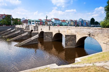 Gotik taş köprü, Otava nehri, Pisek kasabası, Çek Cumhuriyeti
