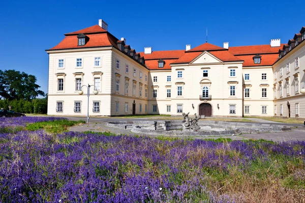Zamek barokowy, miasto Napajedla, region Zlin, Morawy Południowe, Czechy — Zdjęcie stockowe