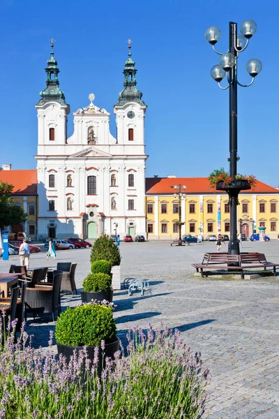 Uherske Hradiste cidade, Morávia do Sul, República Checa — Fotografia de Stock