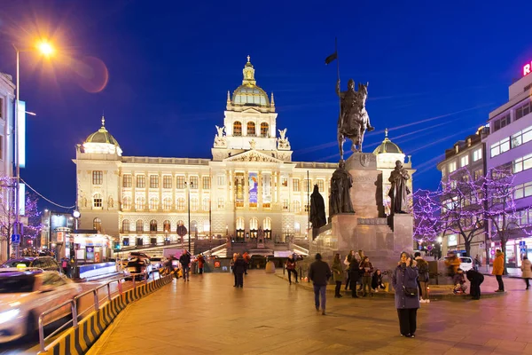 Национальный музей, Вацлавская площадь, Старый город, Прага, Чехия — стоковое фото