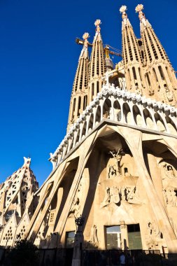 Basilica de la Sagrada Famlia, Unesco, Barcelona, İspanya. Sanat eseri: Antoni Gaudi