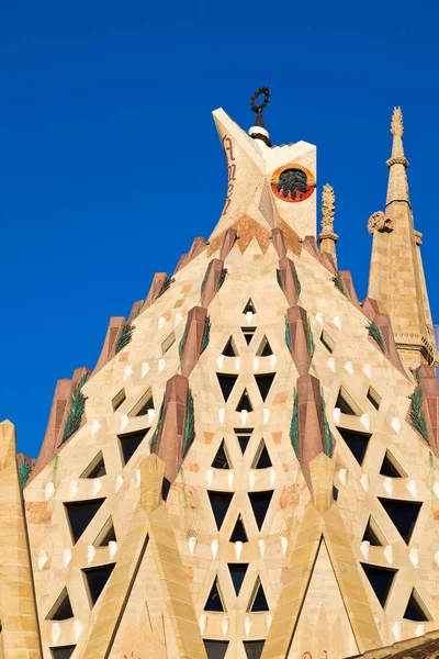 Basilica de la Sagrada Famlia, Unesco, Barcelona, İspanya. Sanat eseri: Antoni Gaudi — Stok fotoğraf