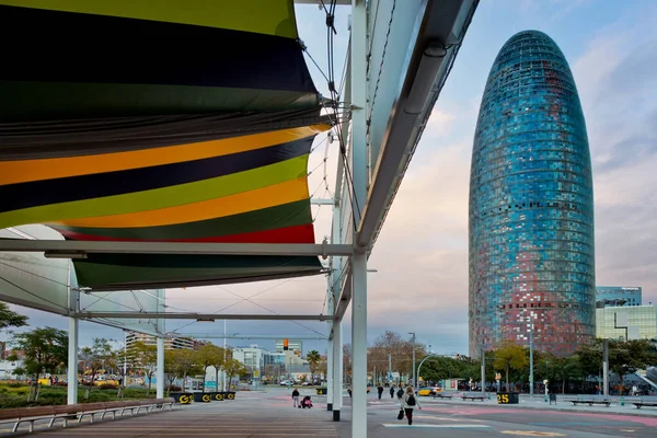 Torre Glories, Barcelona, Španělsko — Stock fotografie