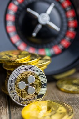 sanal para dalgalanması Xrp kripto para - dalgalanma para ile riskli icat - risk sembolü olarak rulet rulet ile altın sikke