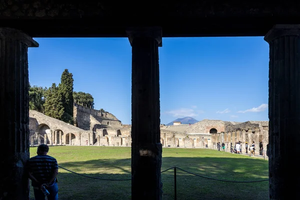 Italia Pompei Octubre 2019 Antigua Ciudad Romana Destruida Por Erupción —  Fotos de Stock