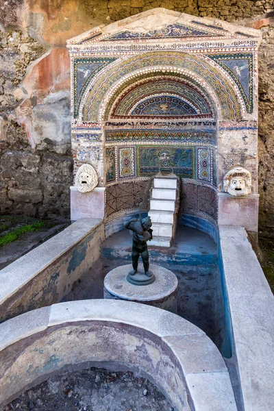 Italia Pompei Otto 2019 Antica Città Romana Distrutta Dall Eruzione — Foto Stock