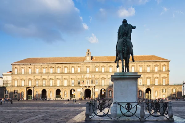 Italy Naples Oct 2019 Royal Palace Palazzo Reale Statue Ferdinando — Stock Photo, Image