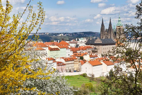 Castelo Praga Com Catedral São Vito Cidade Menor Praga Unesco — Fotografia de Stock