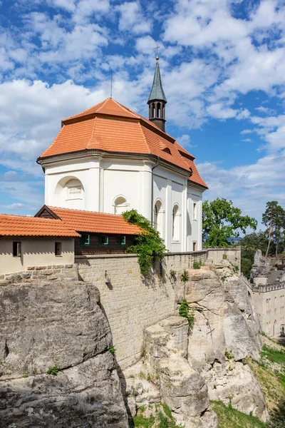 Valdstejn Gotiskt Slott Från Cent Böhmiska Paradiset Tjeckien — Stockfoto