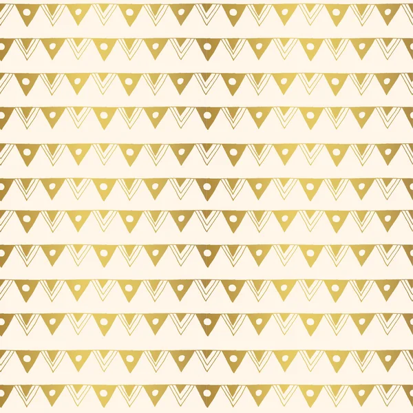 Geometric hand drawn ornament triangle. Modern stylish texture. Gold linear braids. Trendy gold texture — Stock Photo, Image
