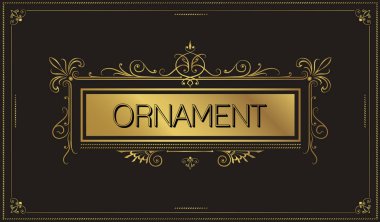 Kaligrafi zarif süsleme hatları ile şık Vintage Logo şablonu. Restoran, telif, butik, kafe, otel, Heraldic, takı zarif çerçeve çiçek. Vektör