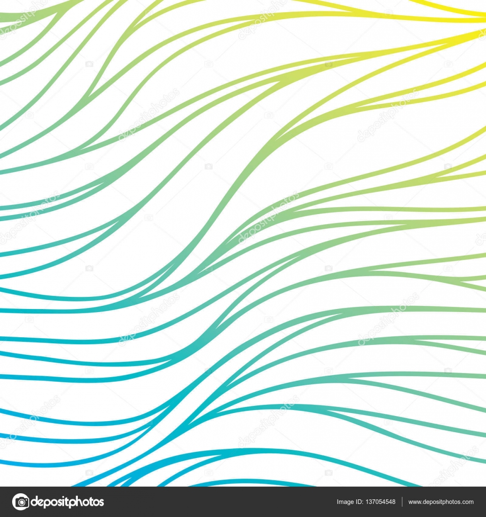 Fondo mare colore mano disegno dell onda di vettore Oce astratto blu —