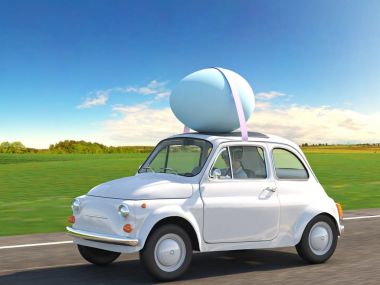 Paskalya geliyor. 3D render
