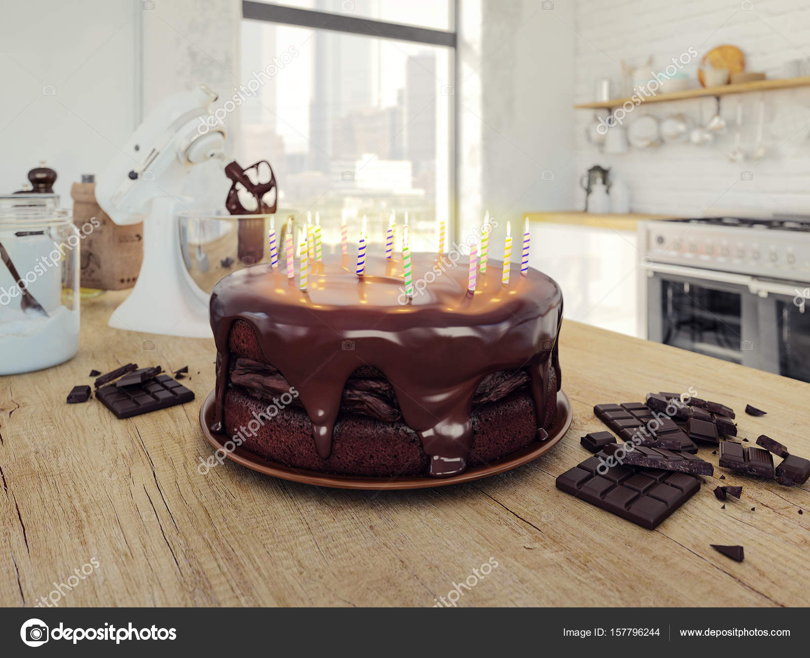 Gateau D Anniversaire Au Chocolat Rendu 3d Image Libre De Droit Par 2mmedia C Gateau D Anniversaire Au Chocolat Rendu 3d Image Libre De Droit Par 2mmedia C