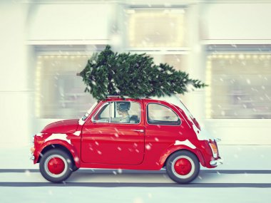 Noel zamanı yakında geliyor. 3D render