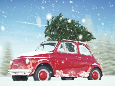 Noel zamanı yakında geliyor. 3D render