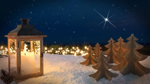 Красивий різдвяний фон. 3D візуалізація — стокове фото