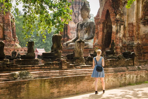 Ayutthaya,Tayland, - 16 Ekim 2014 : Tanımlanamayan isim turu