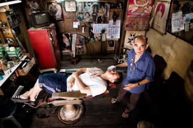 Bangkok, Tayland, - 08 Ocak 2012 : Tanımlanamayan isim adam d