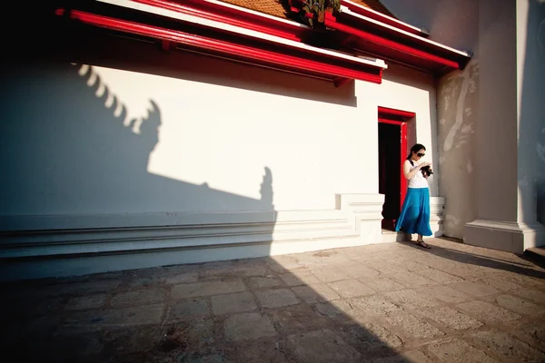 Bangkok, Tailandia, - Febrero, 03, 2011: Nombre no identificado touri — Foto de Stock