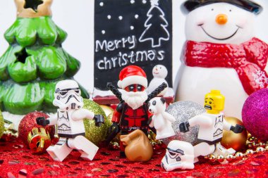 Nonthaburi, Tayland - Kasım, 04, 2016: Lego deadpool dresse