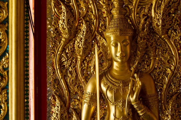 Altın buddha, tapınak Tayland Anıtı. — Stok fotoğraf