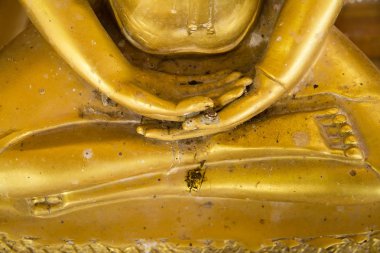 Altın Buddha heykeli Bodhgaya Stupa veya Phuthakaya Pagoda: S