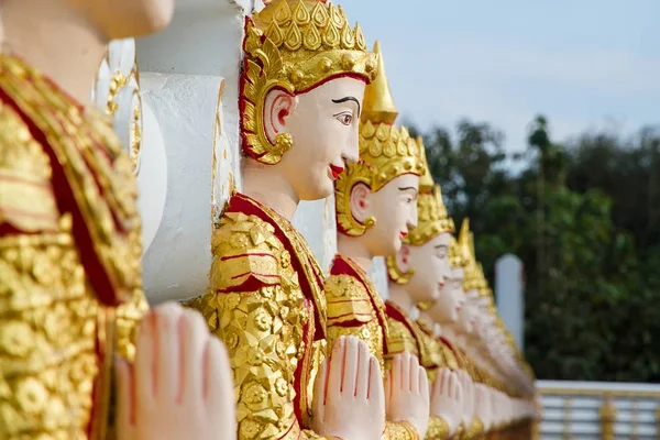 Angel wall of buddhist temple in Bodhgaya Stupa or Phuthakaya Pa — Stock Photo, Image