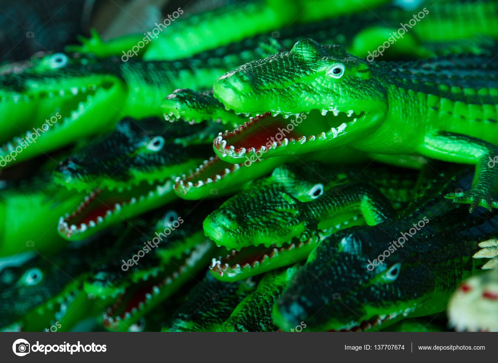 rubber crocodile toy