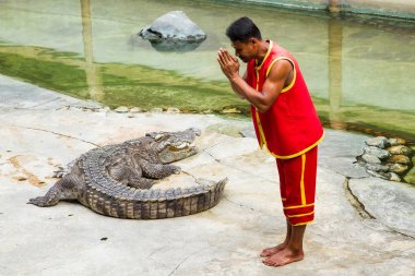 Samut Prakan, Tayland - 04 Ocak 2017: de riski göster