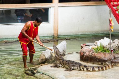 Samut Prakan, Tayland - 04 Ocak 2017: de riski göster