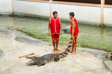 Samut Prakan, Tayland - 04 Ocak 2017: de riski göster
