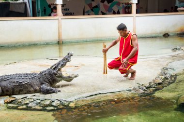 Samut Prakan, Tayland - 04 Ocak 2017: de riski göster