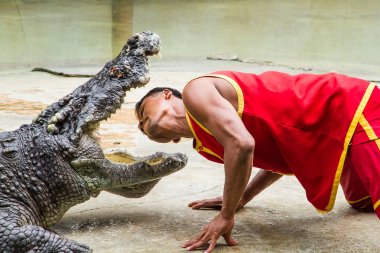 Samut Prakan, Tayland - 04 Ocak 2017: de riski göster
