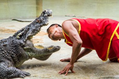 Samut Prakan, Tayland - 04 Ocak 2017: de riski göster