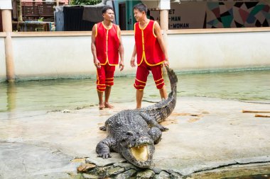 Samut Prakan, Tayland - 04 Ocak 2017: de riski göster