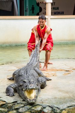 Samut Prakan, Tayland - 04 Ocak 2017: de riski göster