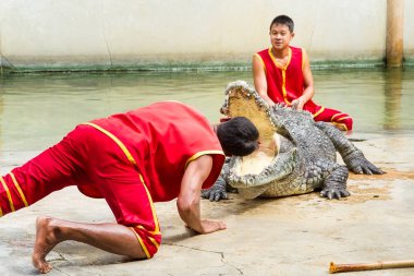 Samut Prakan, Tayland - 04 Ocak 2017: de riski göster